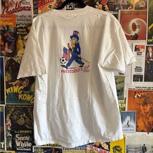 Vintage 2001 presidents cup t shirt